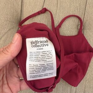 Girlfriend Collective Women's Tank Top in Burgundy